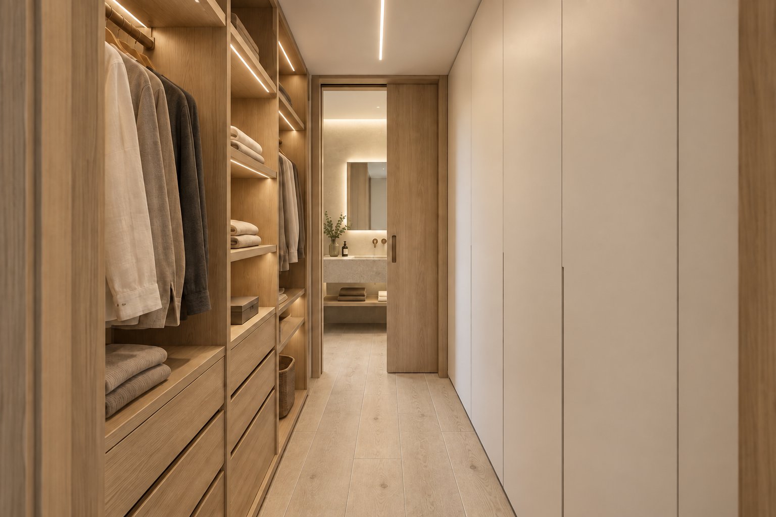 Vestidor del dormitorio de planta baja
