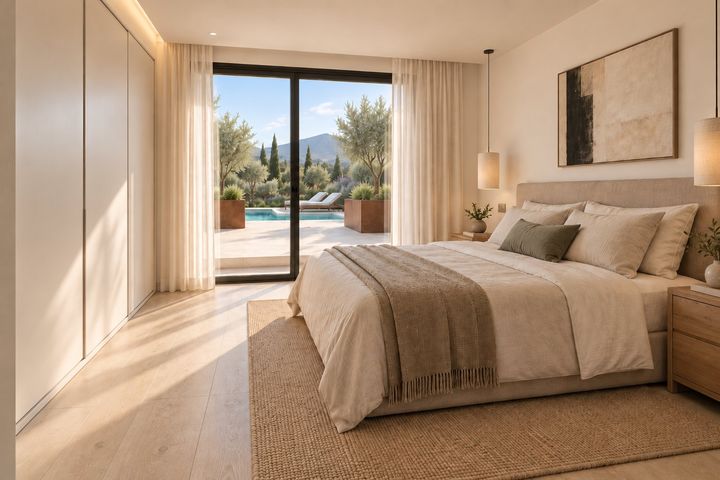 Dormitorio principal con salida a la terraza